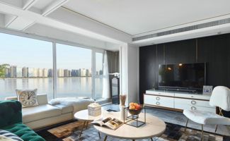 240平美式經(jīng)典別墅豪宅裝修效果案例 一方天鵝湖實(shí)景賞析